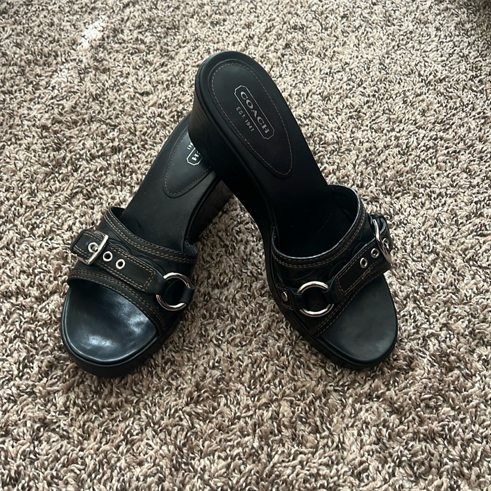 Coach Platform Wedges